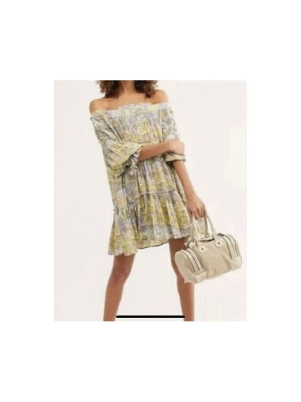 NWT Free People See You Later Swing Mini Dress Off Shoulder XS (up to M)